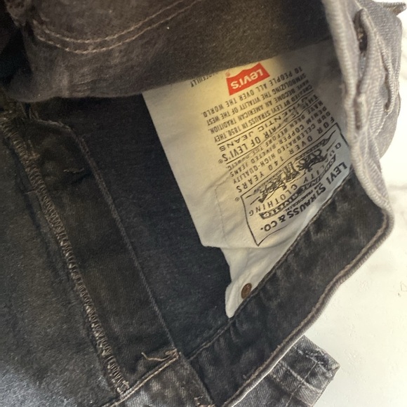 Levi's 551 Vintage 90s Jeans Womens Size 12 Medium Black Relaxed Fit Tapered Leg - Picture 11 of 13